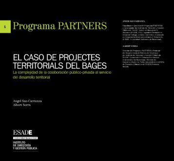 El caso de projectes territorials del Bages - Esade