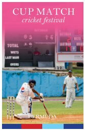 Cup Match Cricket Festival Brochure - Bermuda