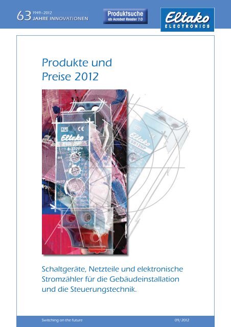 Download Katalog und Preisliste 2009 (PDF - Eltako
