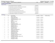 Philadelphia Department of Records Campaign Finance Cycle 2 ...