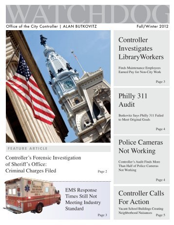 Newsletter - Office of the Controller, City of Philadelphia, Controller ...