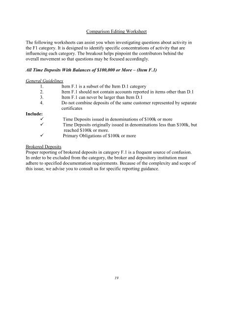 The Facts Behind Your Figures - Federal Reserve Bank of ...