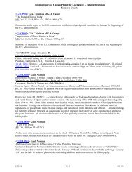 Bibliography of Cuban Philatelic Literature ... - Ernesto Cuesta