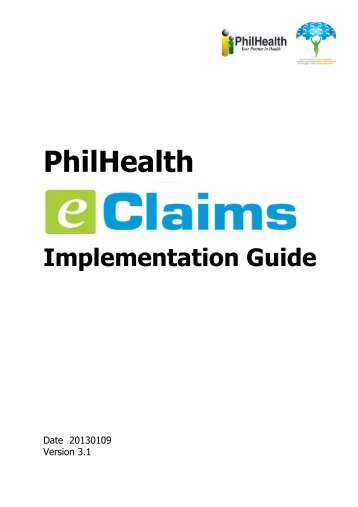 e-Claims Implementation Guide - Philippine Health Insurance ...
