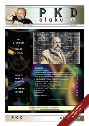 PKD Otaku 23 - Philip K. Dick Fan Site