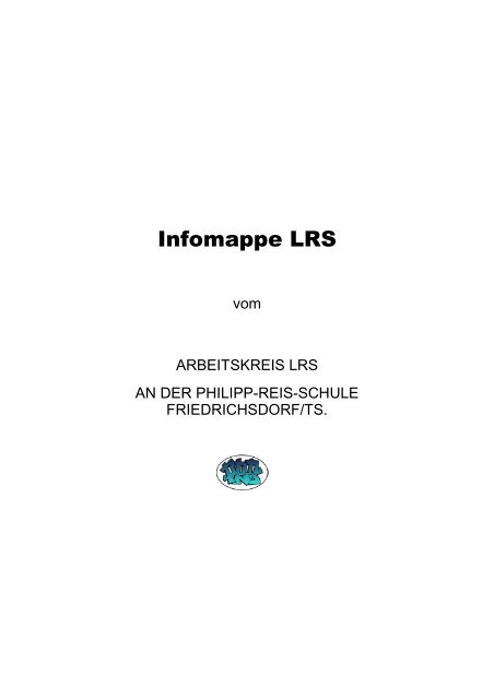 Infomappe LRS - Philipp-Reis-Schule