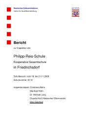 Schulinspektionsbericht - Philipp-Reis-Schule
