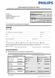 Ãnderungsantrag Tarif 2002 und 2002 Z - Philips