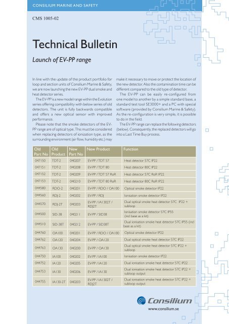 Launch of EV-PP range - Consilium