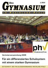 Das Gymnasium in Rheinland-Pfalz 1-2008 - Philologenverband ...