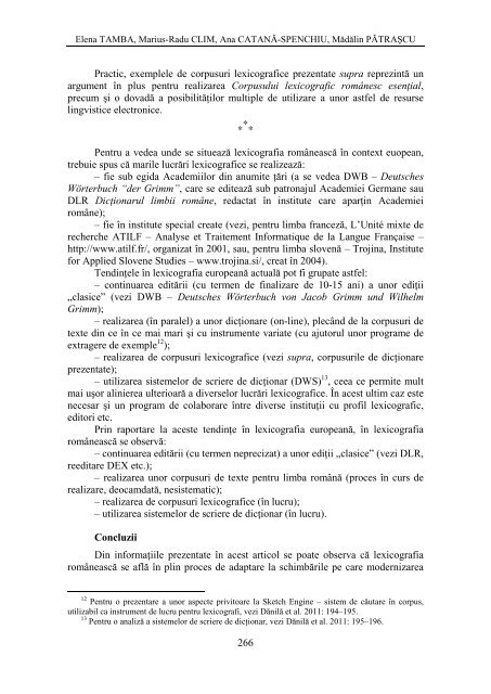 SituaÅ£ia lexicografiei romÃ¢neÅti Ã®n context european - Philologica ...