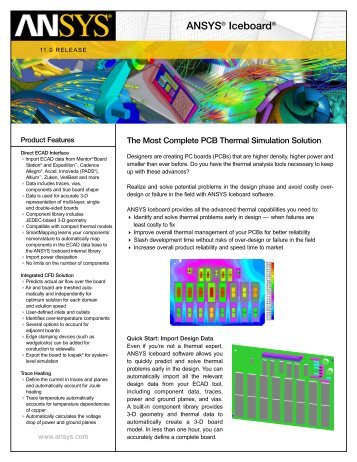 ANSYS® Iceboard® - Ohio Computer Aided Engineering, Inc.