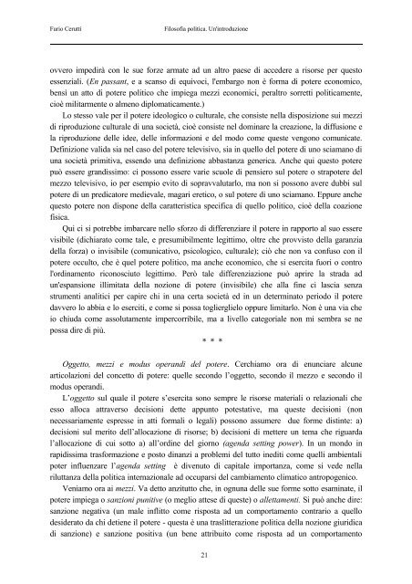 Furio Cerutti - Dipartimento di Filosofia