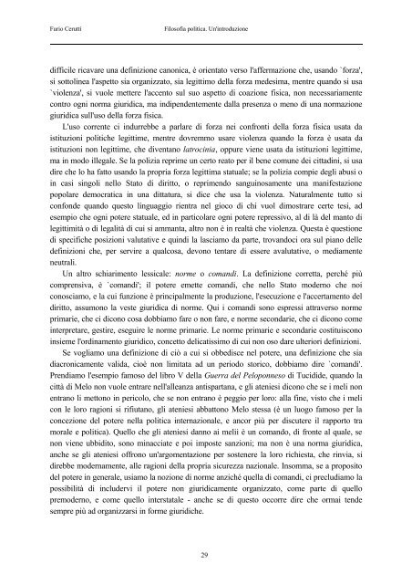 Furio Cerutti - Dipartimento di Filosofia