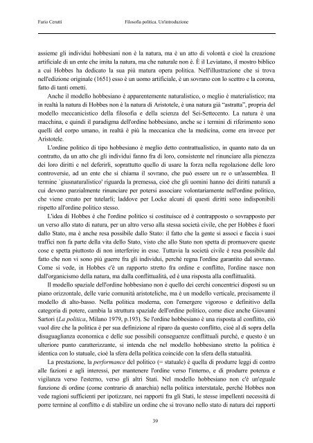 Furio Cerutti - Dipartimento di Filosofia