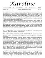 Informationsblatt für Schmöckwitz und Karolinenhof 02/10