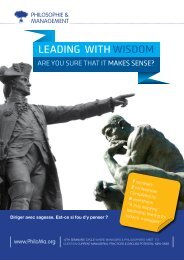 Leading with wisdom - Philosophie Management