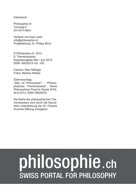 kostenlos zum Download - Philosophie.ch