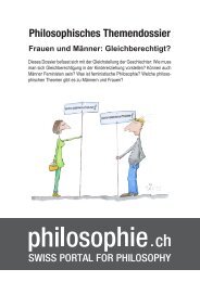 Philosophisches Themendossier - Philosophie.ch