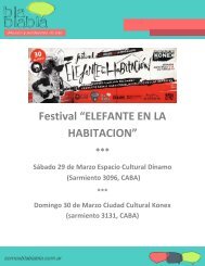 Festival “ELEFANTE EN LA HABITACION”