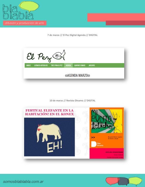 Festival “ELEFANTE EN LA HABITACION”