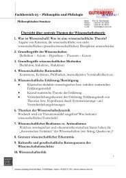 Was ist eine wissenschaftliche Theorie? - Philosophisches Seminar