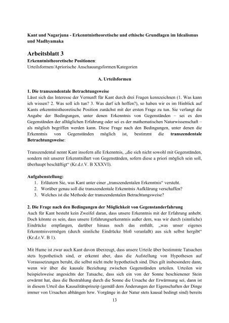 Arbeitsblatt 3