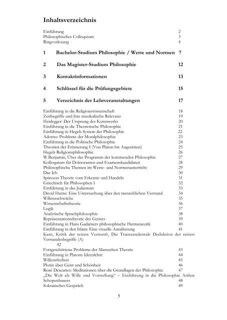 c o 2006 / 2007 - Institut fÃ¼r Philosophie - UniversitÃ¤t Oldenburg