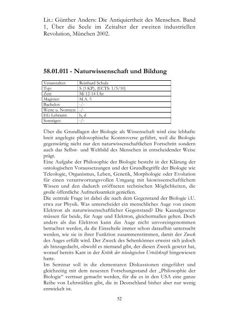 c o 2006 / 2007 - Institut fÃ¼r Philosophie - UniversitÃ¤t Oldenburg