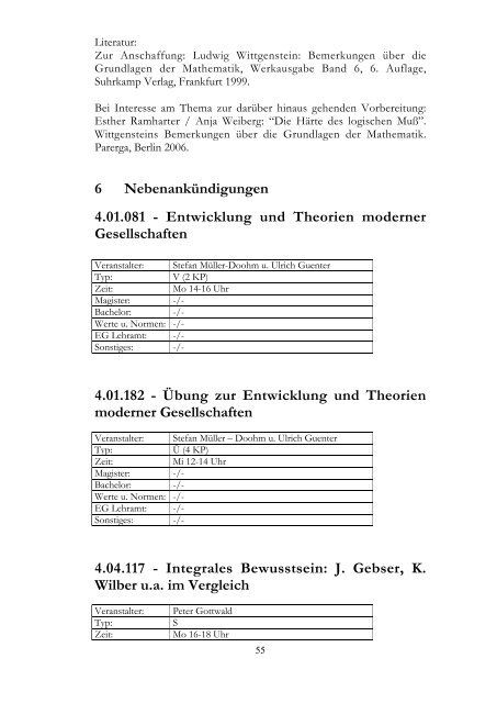 c o 2006 / 2007 - Institut fÃ¼r Philosophie - UniversitÃ¤t Oldenburg