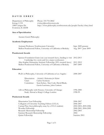 current cv - Northwestern University