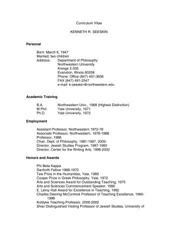 current cv - Northwestern University