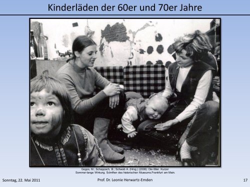 Kinderläden der 60er und 70er Jahre
