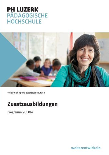 Zusatzausbildungen - Pädagogische Hochschule Luzern