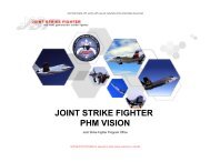 JOINT STRIKE FIGHTER PHM VISION - PHM Society