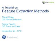 Feature Extraction Methods - PHM Society