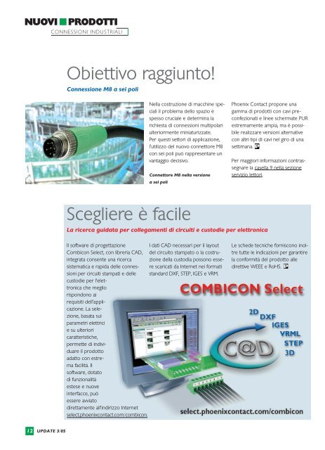 Customers Magazine UPDATE, Edizione 3/2005 - Phoenix Contact ...