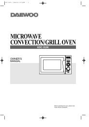 r-671 / r-671f microwave oven with top and bottom grill ... - Sharp