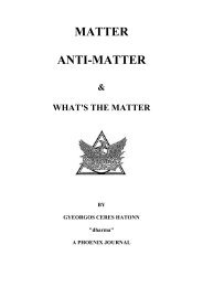 MATTER ANTI-MATTER & WHAT'S THE MATTER - Phoenix Source ...