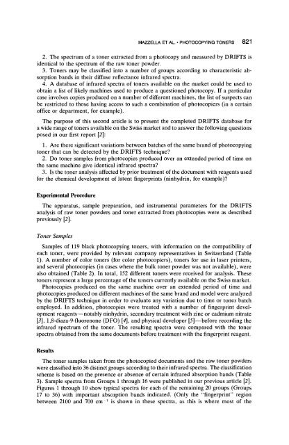 Classification and Identification of Photocopying Toners by ... - Library