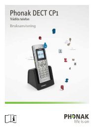 Bruksanvisning Phonak DECT-telefon