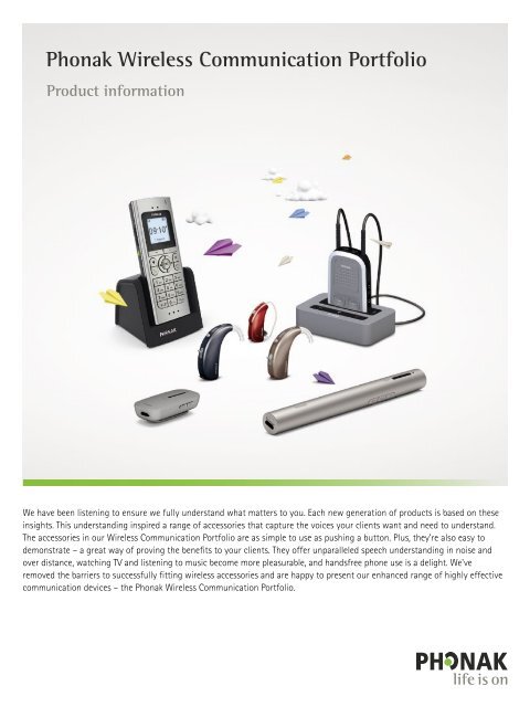 Product Information Phonak Wireless Communication Portfolio