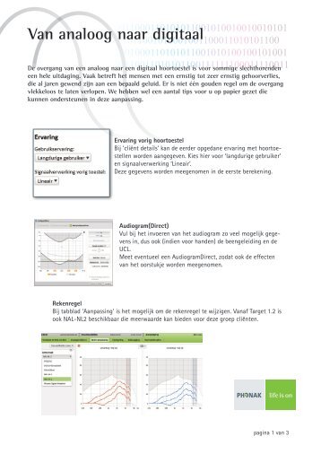 Van analoog naar digitaal - Phonak