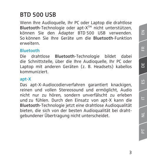 BTD 500 USB - Phonak