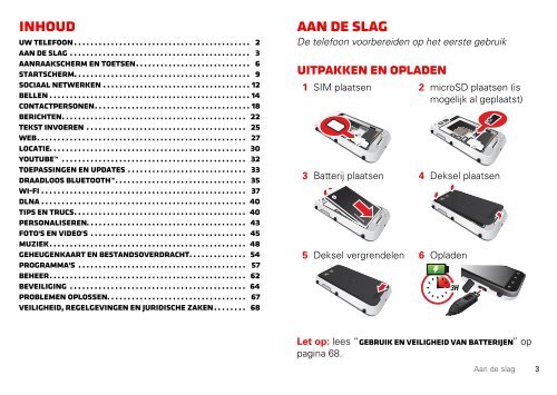 Handleiding Motorola Defy+ Black - Nederlands - Belsimpel.nl