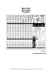 MU1722X MU1822X - Phonic