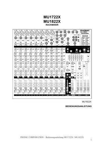 MU1722X MU1822X - Phonic