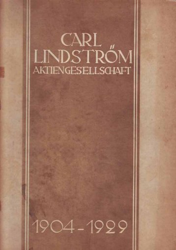 Festschrift 25 Jahre Lindstrm