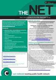 TPHN Newsletter November 2009 - PHORCaST - Public Health ...