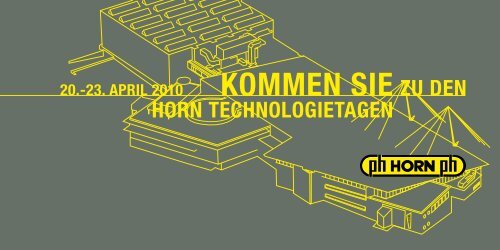 Kommen Sie zU den - Hartmetall-Werkzeugfabrik Paul Horn GmbH